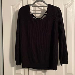 Black oversized sweater